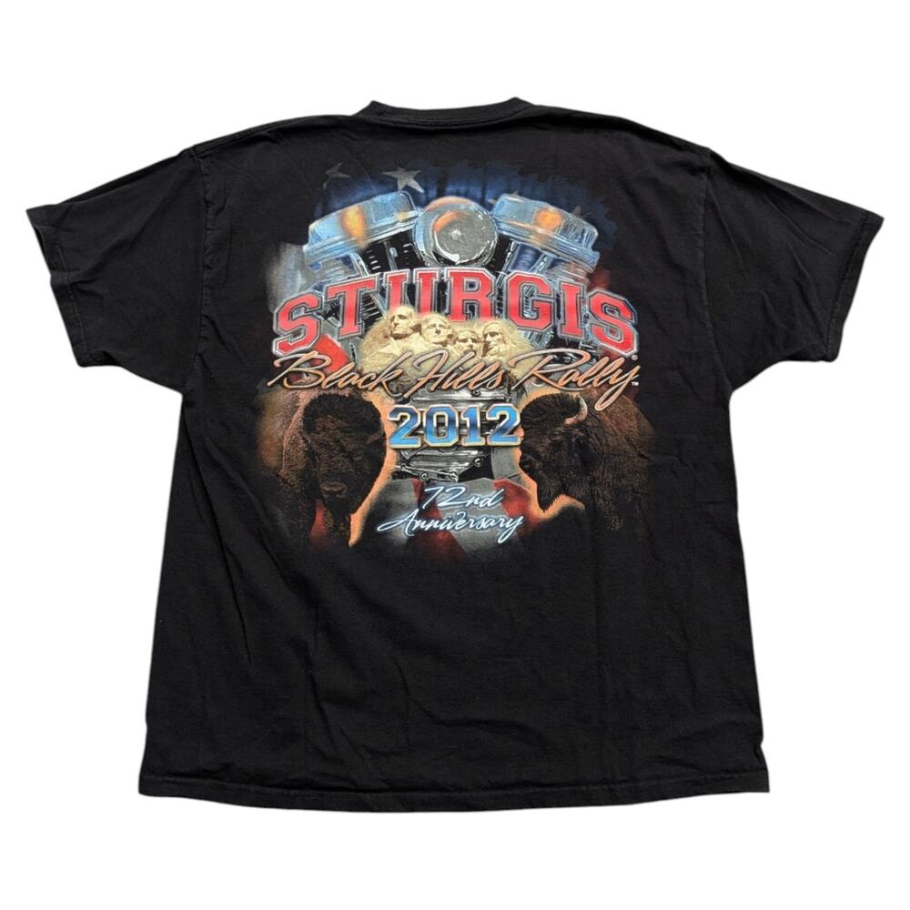 2012 Sturgis Black Hills Rally 72nd Anniversary Short Sleeve T-shirt